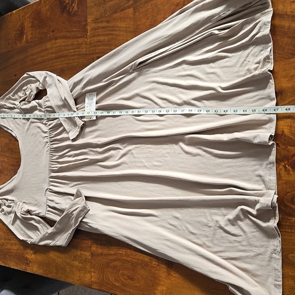 NWT A New Day Long Sleeve Tan Beige Midi Dress Size Large - Picture 6 of 12